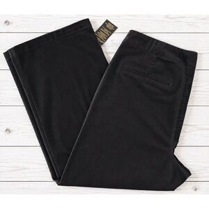 DG2 Diane Gilman Black Velvet Wide Leg Pants Stretch Velvet Trousers Plus 20PW